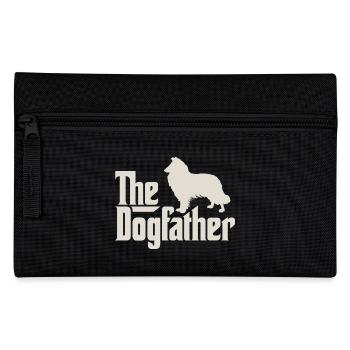The Dogfather - Collie, long-haired collie - Pencil Case - black - Front