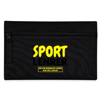 Sportlehrer Geschenk - Federtasche - Schwarz - Vorne