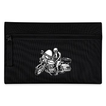 Chopper / Motorcycle 05_wei ß - Pencil Case - black - Front