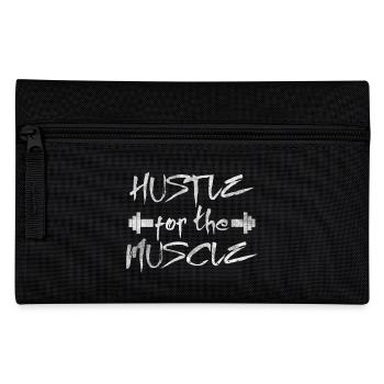 Hustle for the Muscle - Pencil Case - black - Front