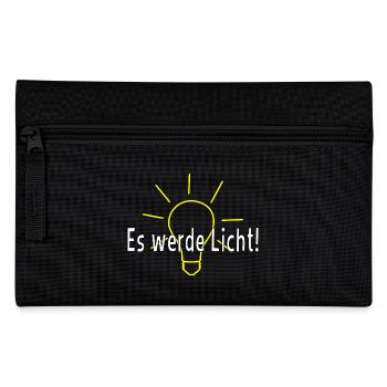 There will be light! - Pencil Case - black - Front