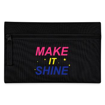 Make It Shine - Federtasche - Schwarz - Vorne