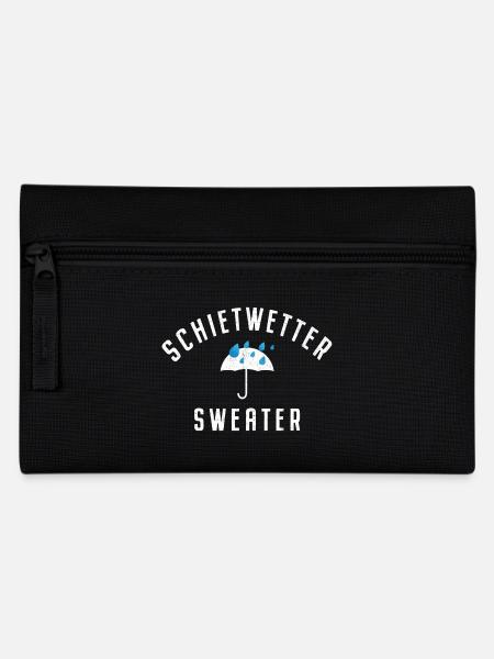Schietwetter Sweater Kuschelig Warm Winter Herbst - Federtasche - Schwarz