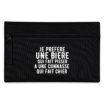 Je préfére une bière - Trousse - noir - Devant