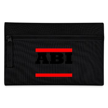 Abi - motif à personnaliser - Trousse - noir - Devant