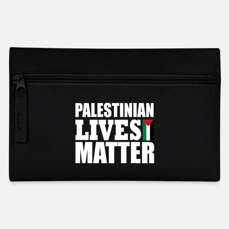 palestinian lives matter - Pencil Case - black