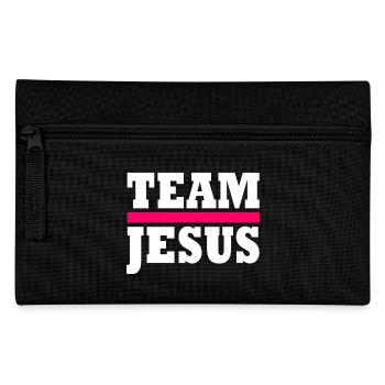 Team jesus - Pencil Case - black - Front