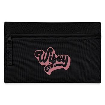 2023 Verlobung Brautdusche Hochzeit - Federtasche - Schwarz - Vorne