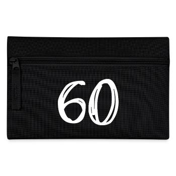 60 ANS. 60e ANNIVERSAIRE. ANNIVERSAIRE 60 ANS. 60 - Trousse - noir - Devant