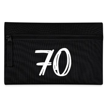 70 JAHRE. 70-JÄHRIGES JUBILÄUM. GEBURTSTAG 70 JAHRE. 70 - Federtasche - Schwarz - Vorne