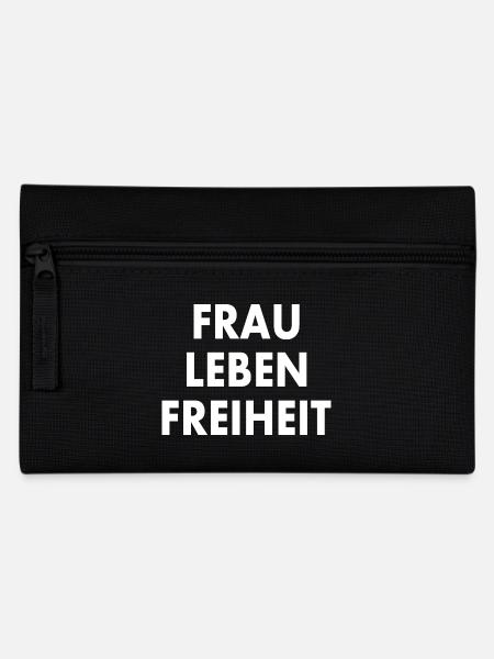 Frau leben freiheit - Federtasche - Schwarz