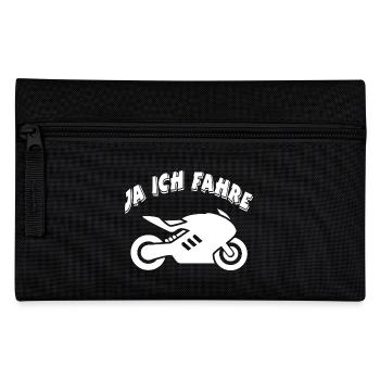 Motorrad - Federtasche - Schwarz - Vorne