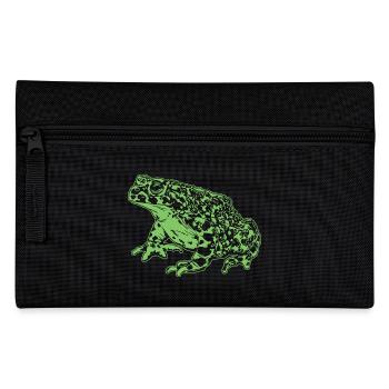 Toad Frog Graphic Aquatic Amphibian Frog Lovers - Pencil Case - black - Front