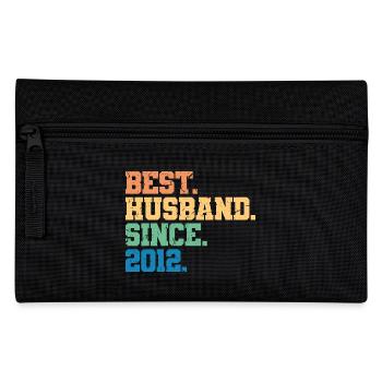 Bester Ehemann seit 2012, Geschenk zum 11-jährigen Jubiläum - Federtasche - Schwarz - Vorne