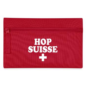Schweizer Hopfen - Federtasche - Rot - Vorne