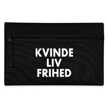 Weibliche Lebensfreiheit - Federtasche - Schwarz - Vorne