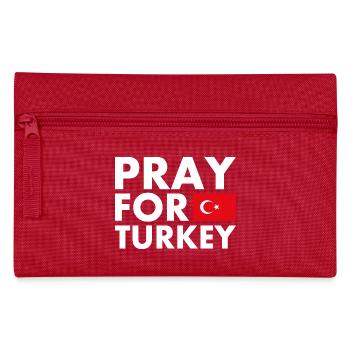 Pray for turkey - Federtasche - Rot - Vorne