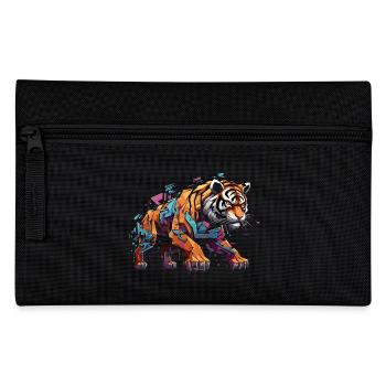 Urban Predator. Tiger in graffiti style. - Pencil Case - black - Front