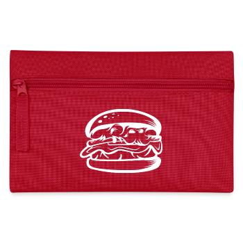 Burger Shop Symbol Food Food Fast Food - Pencil Case - red - Front