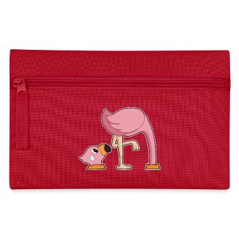 Flamingo Hole in the Ground - Pencil Case - red - Front