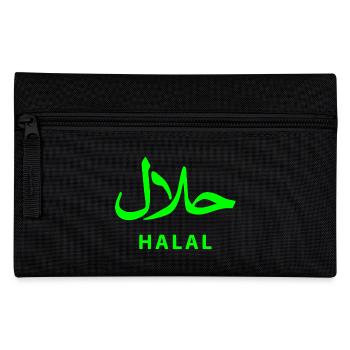 Halal حلال - Pencil Case - black - Front