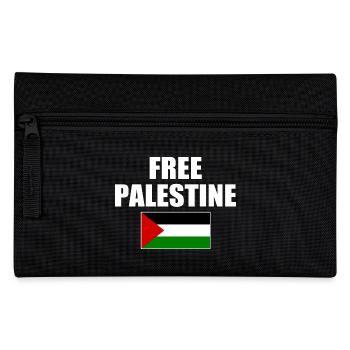 Free palestine - Federtasche - Schwarz - Vorne