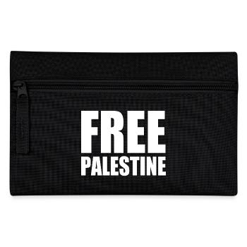 Free palestine - Federtasche - Schwarz - Vorne