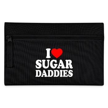 i love sugar daddies - Pencil Case - black - Front