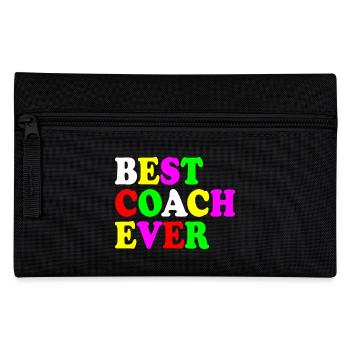 Best coach ever - Pencil Case - black - Front