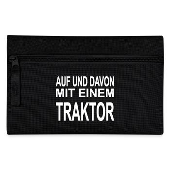 Traktor - Federtasche - Schwarz - Vorne