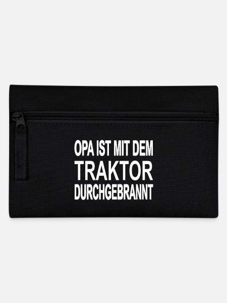 Traktor - Federtasche - Schwarz