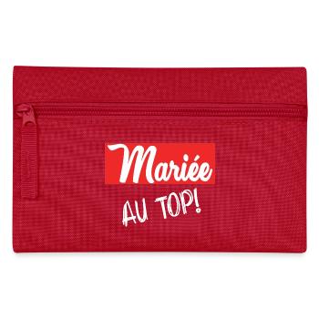 ICH HABE GERADE GEHEIRATET. Junggesellinnenabschied. VALENTINSTAG. PAAR - Federtasche - Rot - Vorne