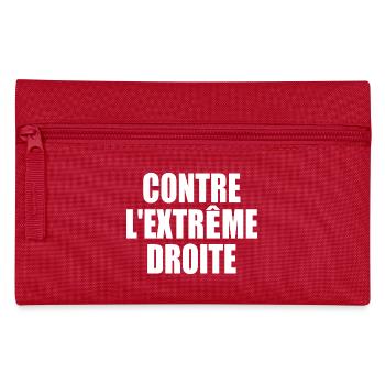 Against the far right - Pencil Case - red - Front