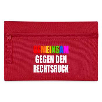 Together against the shift to the right - Pencil Case - red - Front