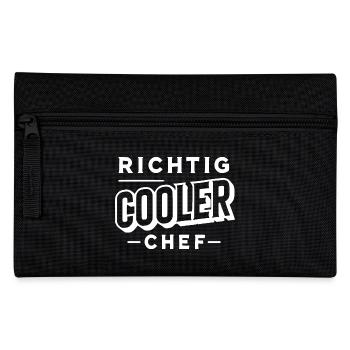 Richtig cooler Chef - Federtasche - Schwarz - Vorne