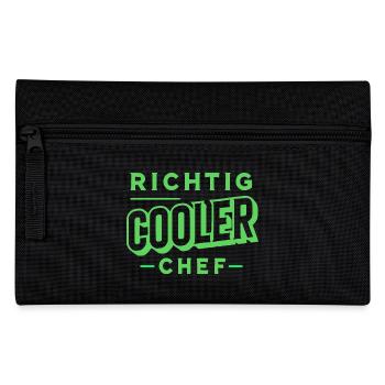 Richtig cooler Chef - Federtasche - Schwarz - Vorne