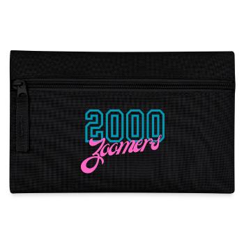 2000 Zoomers Summer Nostalgia Typography - Pencil Case - black - Front