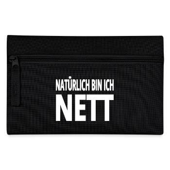 Nett - Federtasche - Schwarz - Vorne
