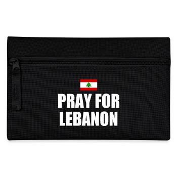 Pray for lebanon - Pencil Case - black - Front