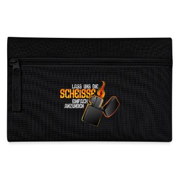 Let's just light up the shit! - Pencil Case - black - Front