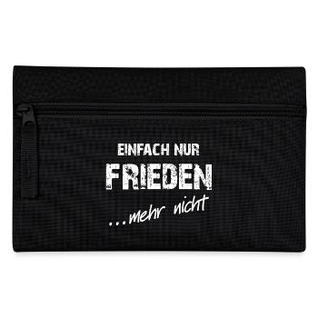 Einfach nur Frieden für alle - Federtasche - Schwarz - Vorne