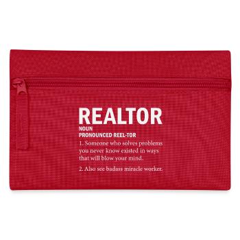 Agent immobilier - Trousse - rouge - Devant