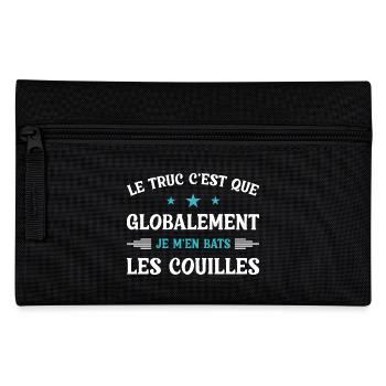 The thing is that I don't give a damn - Pencil Case - black - Front