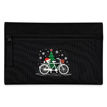 Fahrrad Weihnachtsbeleuchtung Vintage - Federtasche - Schwarz - Vorne