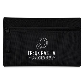Ich kann, ich habe kein Pétanque - Federtasche - Schwarz - Vorne