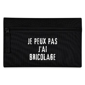 Je peux pas jai bricolage - Trousse - noir - Devant
