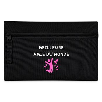Meilleure Amie du monde vecteur - Trousse - noir - Devant