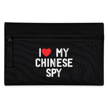 I Love My Chinese Spy - Pencil Case - black - Front