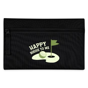 Happy Birdie To Me Golfer Golf - Federtasche - Schwarz - Vorne