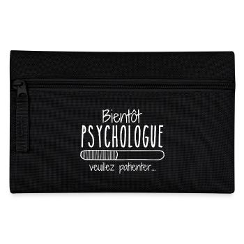 Métier Psychologue En Cours Bientôt Psychologue - Trousse - noir - Devant